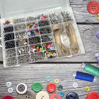 4 Pack Plastic Organizer Container Box, 36 Grids Clear Plastic Parts Organizer Box, for Beads, Art DIY, Crafts, Jewelry, Fishing Tackle with Label Stickers