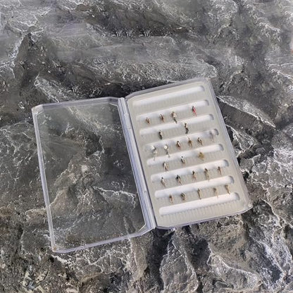 Aventik Large Clear Fly Fishing Box Deep Capacity for Streamers &Saltwater Bass Flies Lightweiht Tackle Storage with Magnetic Closure Easy-Access Fly Organizer (H055MA+Foam A) - style: H055MA