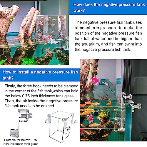 Negative Pressure Aquarium Fish Tank Cool Fish Tank Aquarium Water replenishers Water Level auto-Refill Maintenance