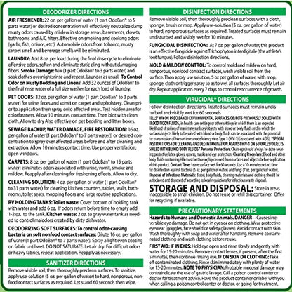 OdoBan Disinfectant Odor Eliminator and All Purpose Cleaner Concentrate, Original Eucalyptus Scent, 1 Gallon - size: 128 Fl Oz (Pack of 1)
