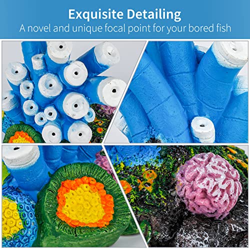 Uniclife Aquarium Ornament Bubbler with 6.5 ft. Airline Tubing, Air Stone and Air Valve Connector for Fish Tank Decoration