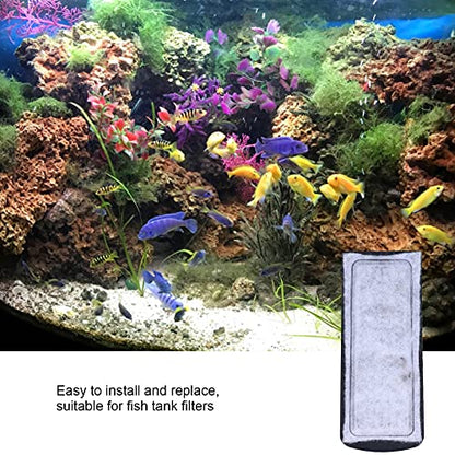 6Pcs Aquarium pend On Filter Cotton , Aquarium Filter Cotton Replacement , Wall?Mounted Filter Accessory Cartridge Carbon Supplies for Fish Tanks , fish filter aquarium 10 gallon cartridge case filte