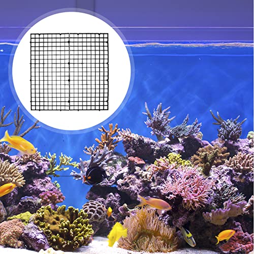 Kisangel 10pcs Aquarium Divider Panels for Fish Tank Isolation Easy to Install Breeding Tray for Fish Grid Bottom Panel