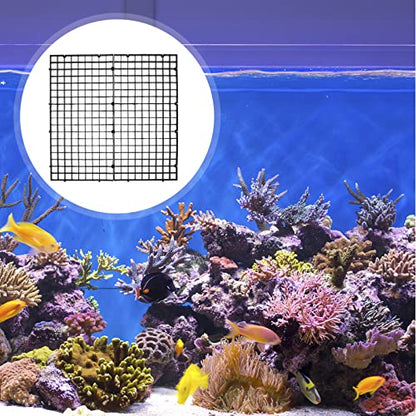 Kisangel 10pcs Aquarium Divider Panels for Fish Tank Isolation Easy to Install Breeding Tray for Fish Grid Bottom Panel