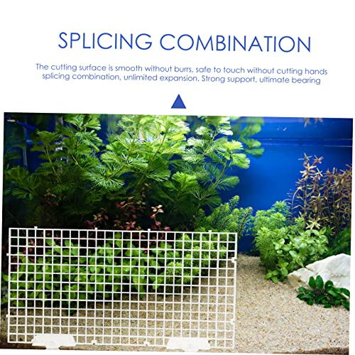 Happyyami 1set Fish Tank Divider Panel Aquarium Isolation Grid for Water Circulation Includes Semi Plates and