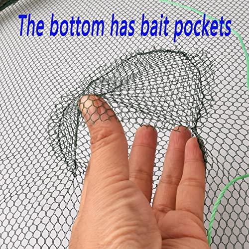 Foldable Fishing net Hand cast net, Shrimp net Crab net Fishing net Crayfish Hand cast cage