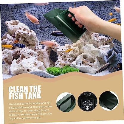 YARNOW Creative Aquarium Sand Shovel for Fish Tank Cleaning Sediment Cleaner Ergonomic Handle for Easy Use Aquatic Environments