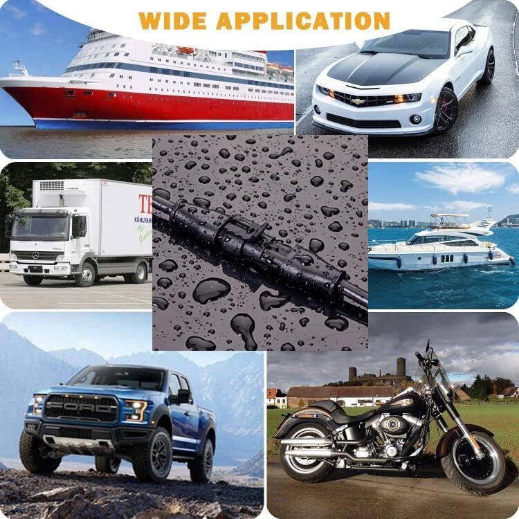 2Pin Connector,Injection Molded16 AWG Male and Female 2Wire Waterproof Connectors,IP67 Auto Electrical Wire Connectors for Car, Truck, Boat, (3Pack) - size: Injection Molding 2pin Connector