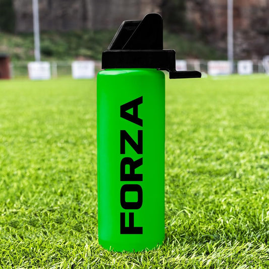 FORZA Team Hygiene Water Bottles – BPA-Free Squeeze Bottles with Contactless Nozzle for Athletes, 1 Litre Capacity (Pack of 20, Green) - color: Green, style: Pack of 20