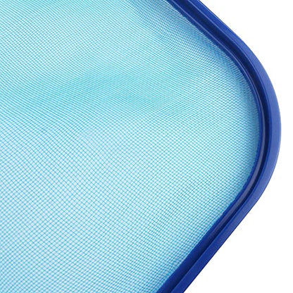 Sunnyglade Swimming Pool Cleaner Supplies/Professional Heavy Duty Pool Leaf Rake Fine Mesh Frame Net/Cleaning Leaf Skim Net (17.5x11.8in)