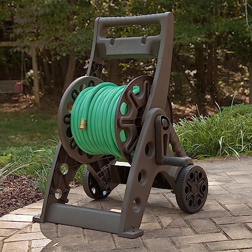 Liberty Garden Products 514 Two Wheel, Hose Cart, Plastic,bronze (Assembly required) - style: Hose Cart