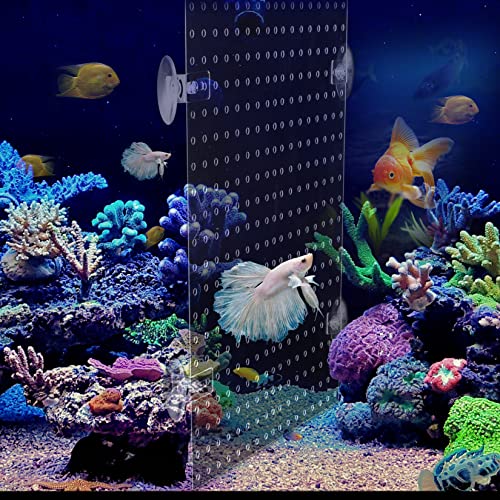 Acrylic Aquarium Fish Tank Divider Clear Kit Fit for All Type Aquarium Divider with Suction Cups (Kit A -1 PC 9.8"x11.8") - size: Kit A -1 PC 9.8"x11.8"