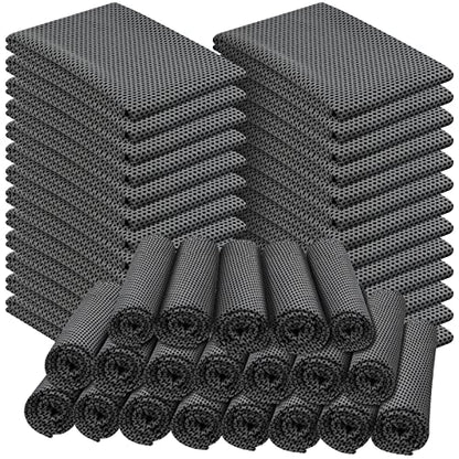 Shellwei 50 Pcs 40 x 12 Cooling Towel Bulk for Neck and Face - color: Dark Gray