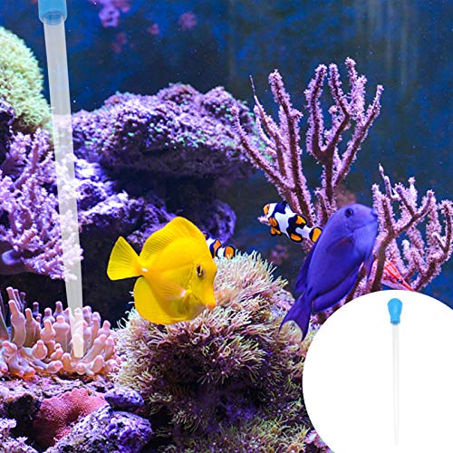 balacoo Fish Tank Cleaning Kit 50ml Blue Manual Pipette Dropper Aquarium Waste for Water Changer