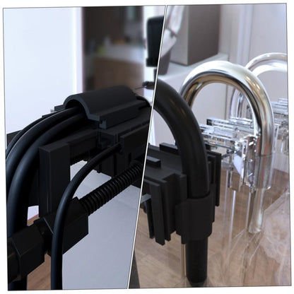 BESPORTBLE 2pcs Aquarium Fixed Clips Multifunctional Holder for Hose Water Transparent Space-Saving for Fish Tank Owners