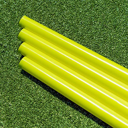 FORZA Agility Poles & Clips | Create Your Own Hurdles - 8 Color Options - color: Yellow, style: Poles Only