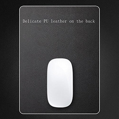 Hard Metal Silver Aluminum Mouse Pad Mat Ultra Thin Big XL Double Side Design Mouse Mat Waterproof Fast and Accurate Control for Gaming and Office(Large 11.81X9.45 Inch)