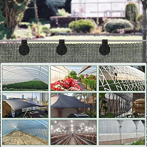 Shade Cloth Heavy Duty Lock Grip, 2023 New Shade Cloth Fix Plastic Clamp, Premium Tarp Clips Fence Fabric Clips for Greenhouse Outdoor Garden Netting, Anti Bird Netting, Sun Shade Net (100 Pcs)