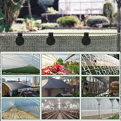 Shade Cloth Heavy Duty Lock Grip, 2023 New Shade Cloth Fix Plastic Clamp, Premium Tarp Clips Fence Fabric Clips for Greenhouse Outdoor Garden Netting, Anti Bird Netting, Sun Shade Net (100 Pcs)