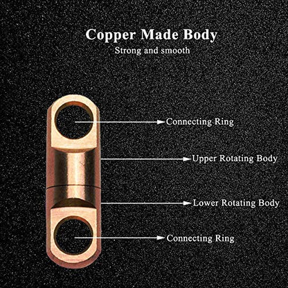 AMYSPORTS High Strength Fishing Bearing Swivels Stainless Fishing Swivel Connectors Copper Barrel Swivels for Saltwater Fishing Freshwater Fishing - size: Size7 (860lb) 10 pcs