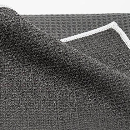 Hot Yoga Towel - Mat-Sized, Microfiber, Super Absorbent, Anti-Slip, Injury Free, 24" x 72" - Best Bikram Yoga Towel - Exercise, Fitness, Pilates Gear - color: Gray
