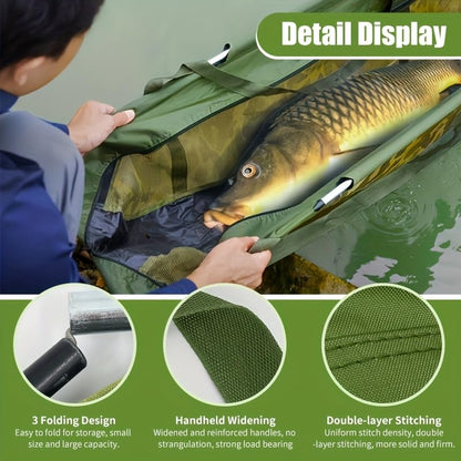YOTO Fish Weighing Bag Folding Storage Bag Portable Gear Sturdy and Durable Carp Catfish etc Heavy Duty Weighing Fishing Bag