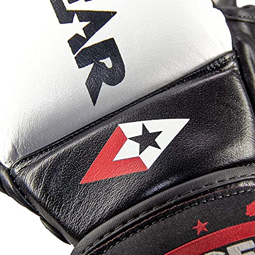 Revgear Pro Series MS1 MMA Boxing Glove, Premium Leather, Thai, MMA - color: Whie, size: Large