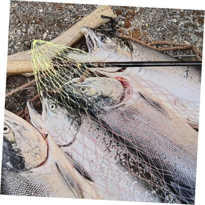 2pcs Fishing Net Landing Net Catch Net Fishing Replacement Bag Net Fishing Tackles Landing Mesh Basket