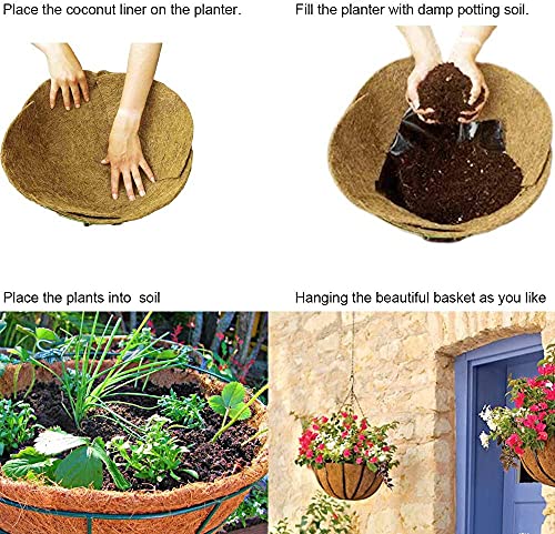 16x80 inch Natural Coconut Coir Liner Sheets Coco Fiber Roll Coco Mat for Planter Flower Basket Liner Garden Decoration Animal Pet Pad - size: 16x80 inch