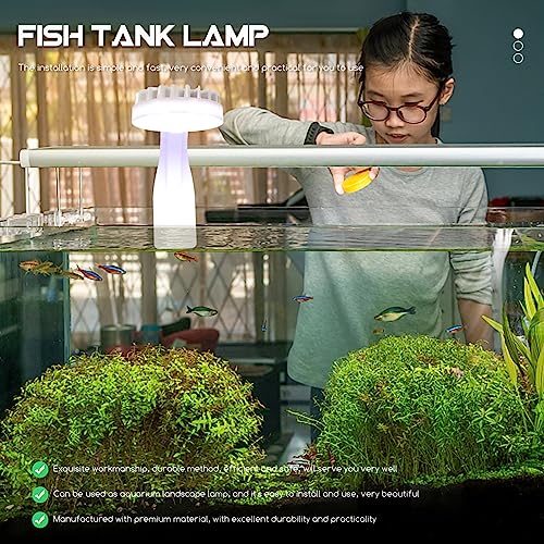 POPETPOP Professional Fish Tank Clip Light for Aquatic Plants Convenient Led Aquarium Lighting and for Ornamental Fish Tanks