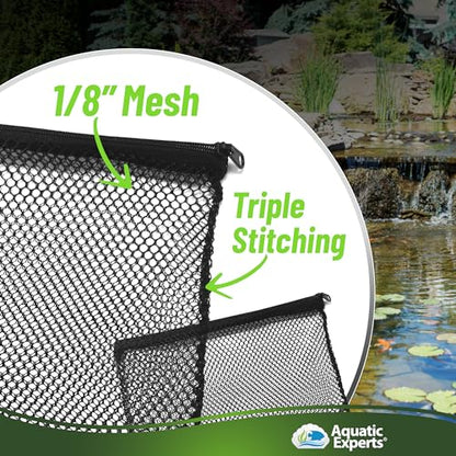 Aquatic Experts Mesh Media Bags – Large Hole 1/8" Mesh with Rustproof Plastic Zipper for Bio Balls & Large Filter Media (14" x 20", 1 Pack)