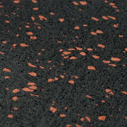 Rubber-Cal Elephant Bark Flooring 3/8-inch T x 4-feet - color: Red Dot, size: 48"L x 48"W x 0.4"Th