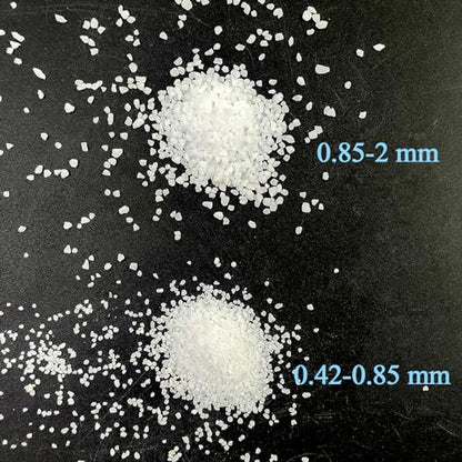10 lbs Aquarium White Sand, 0.8-2mm Coarse Sand. Small Gravel for Fish Tank, Succulent Plants Potted, Paintings, Fire Pits, Candle, Vase Filler and Crafts - color: White, size: 10 LB