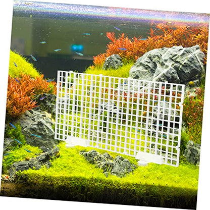 Happyyami 1set Fish Tank Divider Panel Aquarium Isolation Grid for Water Circulation Includes Semi Plates and