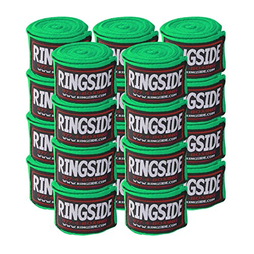 Ringside Mexican Style Boxing Hand Wraps 180" - color: Neon Green, size: 10 Pairs