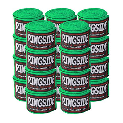 Ringside Mexican Style Boxing Hand Wraps 180" - color: Neon Green, size: 10 Pairs