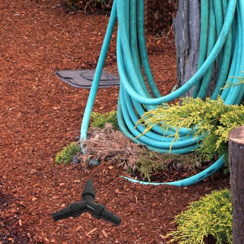 Abaodam Water Pump Tee Connector for Aquarium and Fountain 3-Way Hose Splitter Adapter Compatible with 0.79In and 0.98In Tubing Submersible Pump Accessory for Indoor Fish Tank and Garden Pond