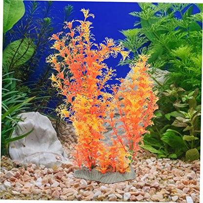 LIOOBO Creative Artificial Plant for Aquarium Decor Wear-Resistant Grass Ornament Delicate Faux Plant for Fish Tank Chic Desktop Decoration Easy Care Aquatic Grass Vibrant Design