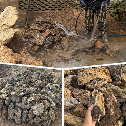 Natural Stone 20lb Aquarium Rocks for Aquarium Landscaping Models and PH Neutral Rocks Aquascaping Stones for Terrariums-2-8 inches