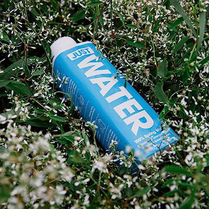 JUST Water, Premium Pure Still Spring Water in an Eco-Friendly BPA Free Plant-Based Bottle - Naturally Alkaline, High 8.0 pH - Fully Recyclable Boxed Carton, 16.9 Fl Oz (Pack of 12) - size: 16.9 Fl Oz (Pack of 12)