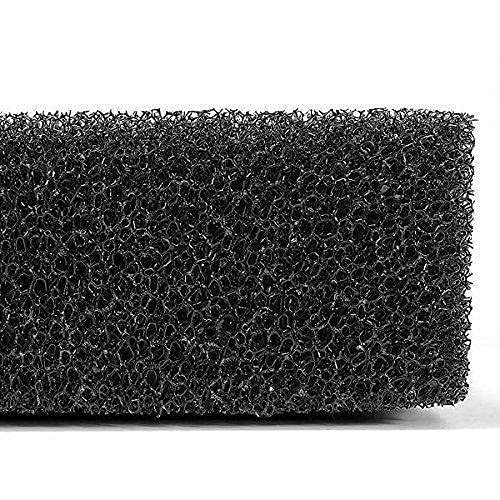 Coarse Bio Sponge Filter Media Pad Cut-to-fit Foam Upto 40" Aquarium Fish Tank, 23.6" x 17" x 2" (Black, 40PPI, 1pc) - size: 23.6" x 17" x 2" (Black, 40PPI, 1pc)