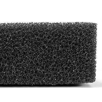 Coarse Bio Sponge Filter Media Pad Cut-to-fit Foam Upto 40" Aquarium Fish Tank, 23.6" x 17" x 2" (Black, 40PPI, 1pc) - size: 23.6" x 17" x 2" (Black, 40PPI, 1pc)