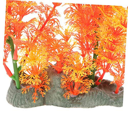 KESYOO Creative Artificial Plant Wear-Resistant Aquarium Grass for Fish Tank Decoration Realistic Desktop Tank Plant Herb