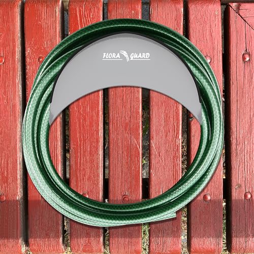 FLORA GUARD Garden Hose Holder, Heavy-Duty Hose Hanger, Holds Up to 125 ft, Garden Rack Wall Mount for Outside, Rust and Slip Resistant, Gray - color: 2Pack Gray