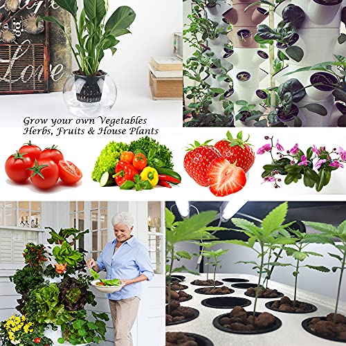 2 inch Net Pots for Hydroponic Tower, 50 Pack Mesh Net Cups Come with Self Watering Wicking Rope&Plant Labels, for Hydroponic Garden Plants Baskets Aquaponics Vegetable Growing Indoor BPA Free - size: 2 inch (50 Pack)