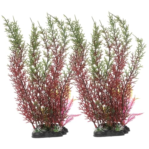 LIOOBO Realistic Fish Tank Plants Creative Artificial Plants for Aquarium Desktop Decorative Grass for Aquarium