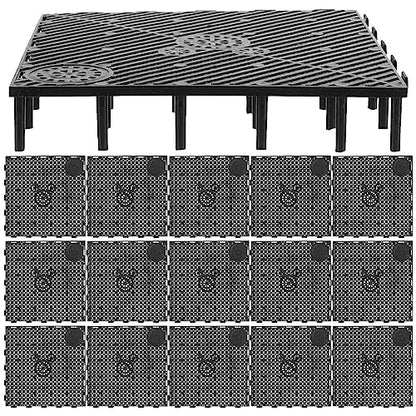 Totority Aquarium Substrate 40Pcs Under Gravel, Aquarium Plates Fish Tank Bottom Plate Splicing Combination Clapboard Undergravel 55 Gallon