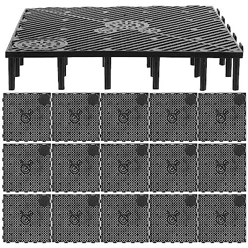 Totority Aquarium Substrate 40Pcs Under Gravel, Aquarium Plates Fish Tank Bottom Plate Splicing Combination Clapboard Undergravel 55 Gallon