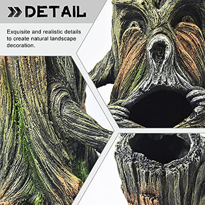 Fish Tank Decorations-Hollow Tree Trunk Aquarium Decorations Disney Aquarium Decorations for Betta Hideout Caves Large Aquarium Décor Thematic Ornaments