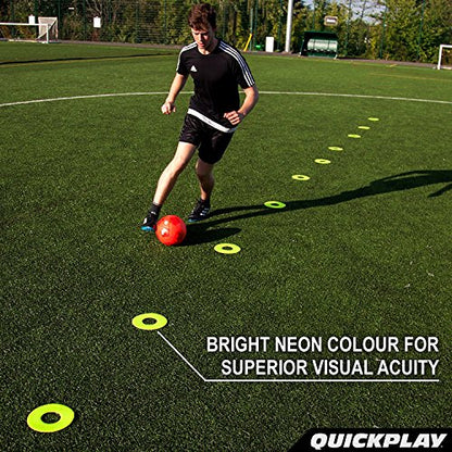 QUICKPLAY Quick-Pick Flat Field Markers Set of 10 - Easy-Carry Discs